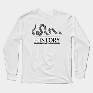 History: Learn or Repeat serpent black Long Sleeve T-Shirt